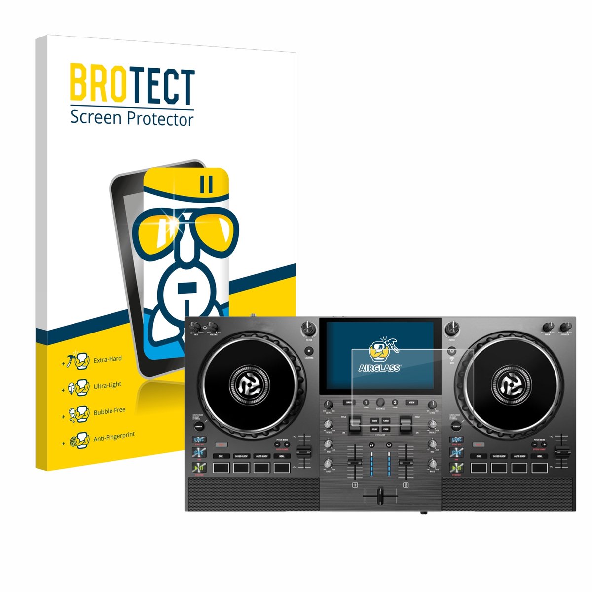 Screenprotector voor Numark Mixstream Pro Go Beschermglas transparant