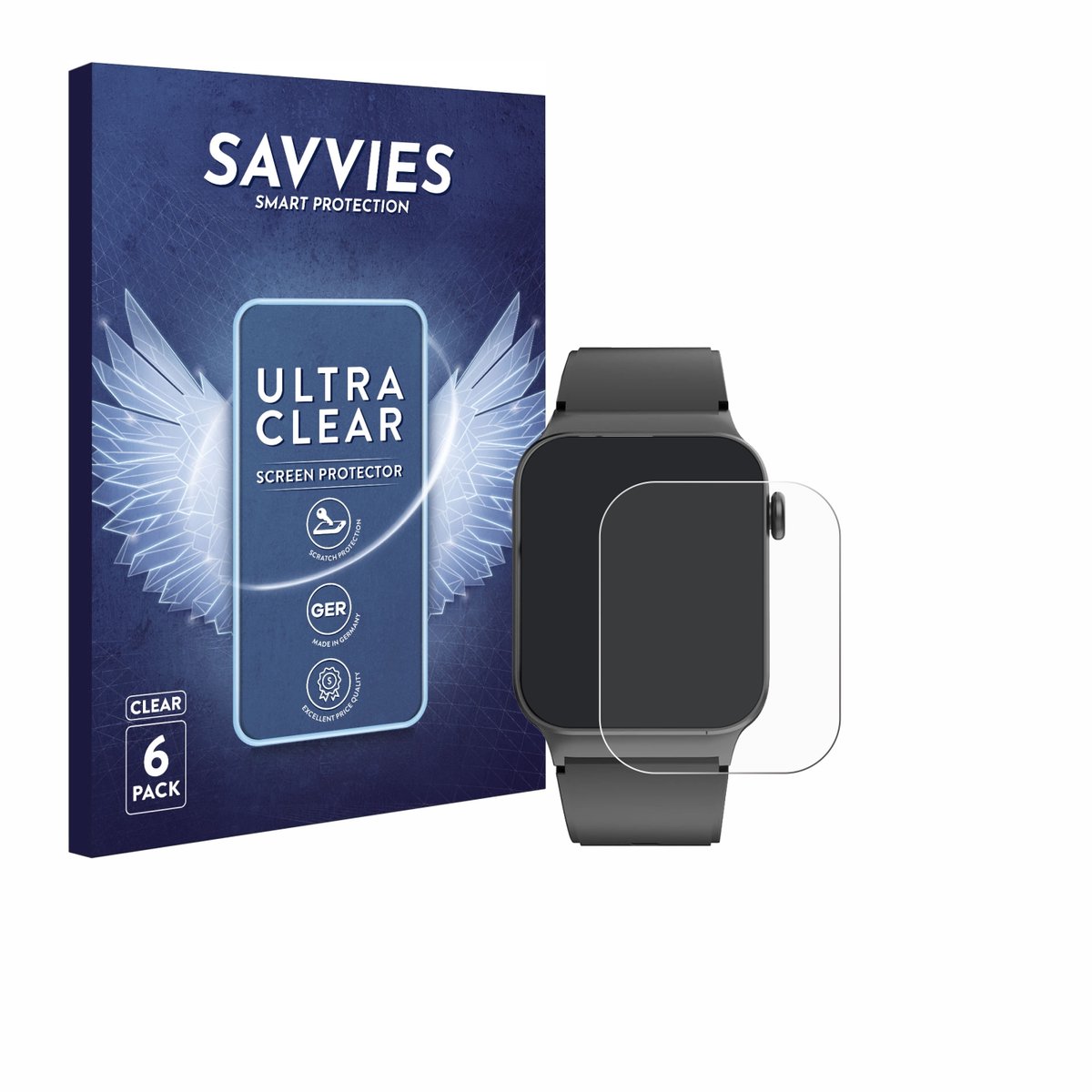 Savvies - Screenprotector voor STECEi T50S 1.85" - Folie Beschermfolie transparant 6 Stuks