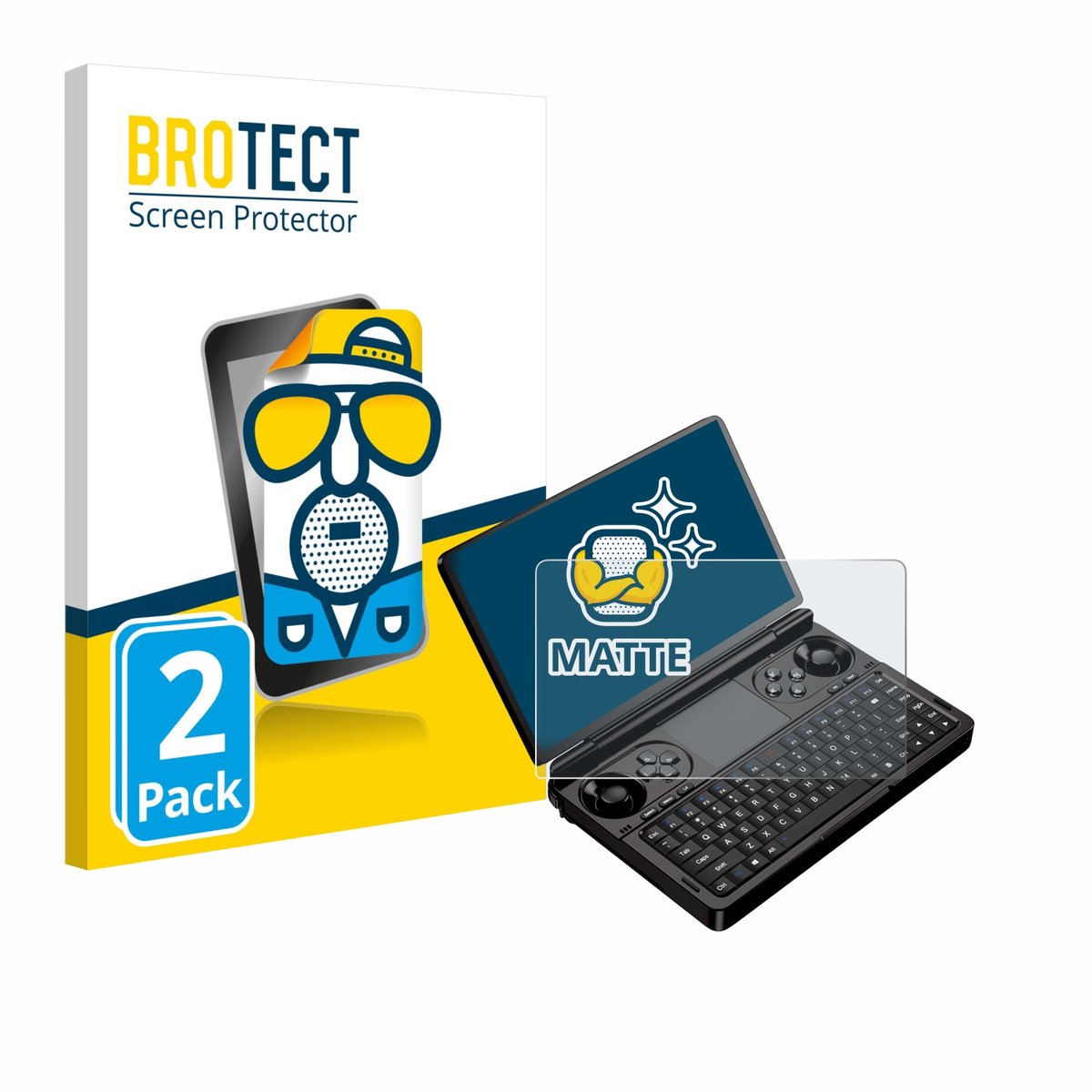 BROTECT - Screenprotector voor GPD Win Mini (2025) - Folie Beschermfolie matte 2 Stuks