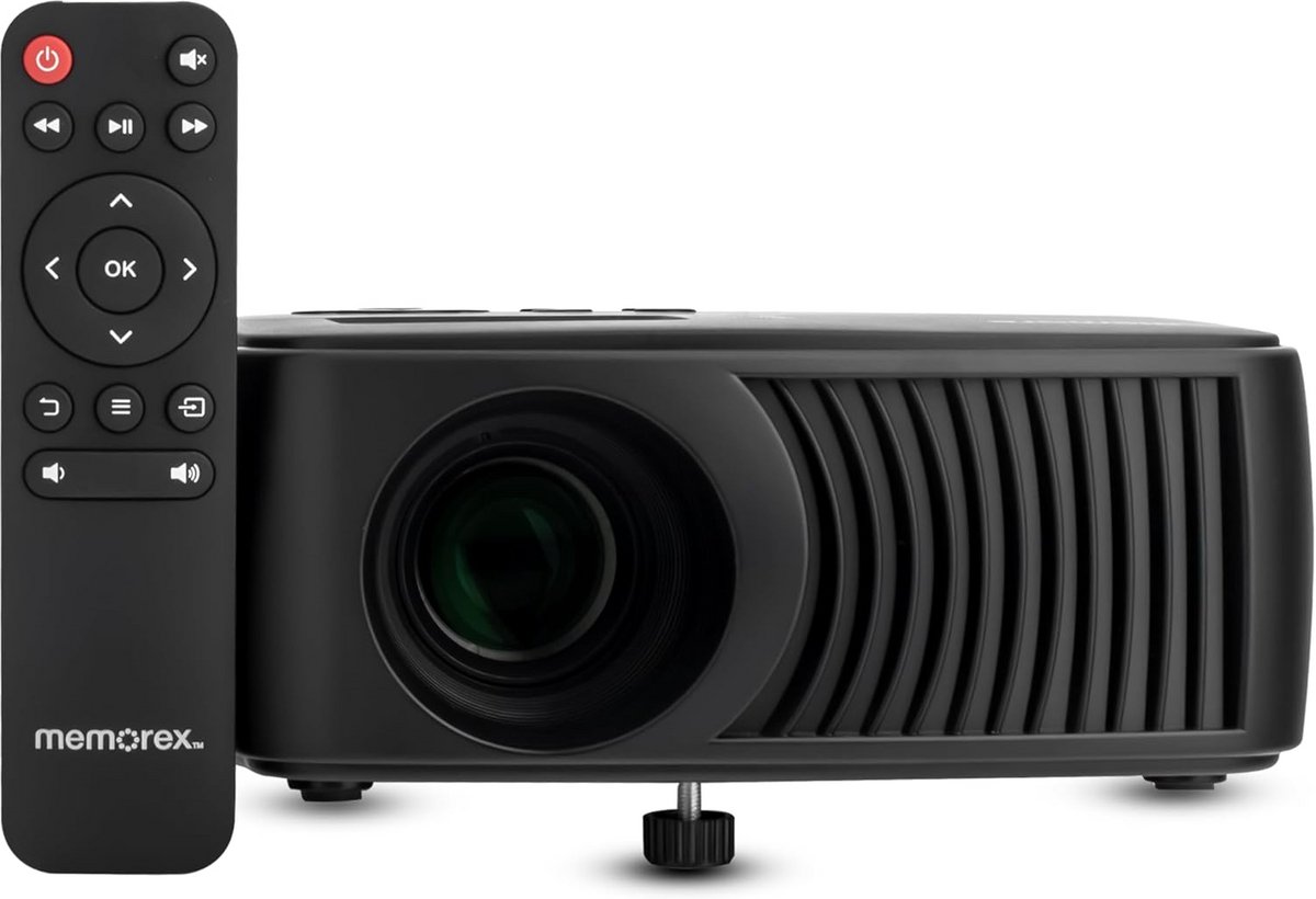 Bluetooth Beamer met 100 Inch Scherm – 720P HD Projector met HDMI, USB en Draadloze Audio