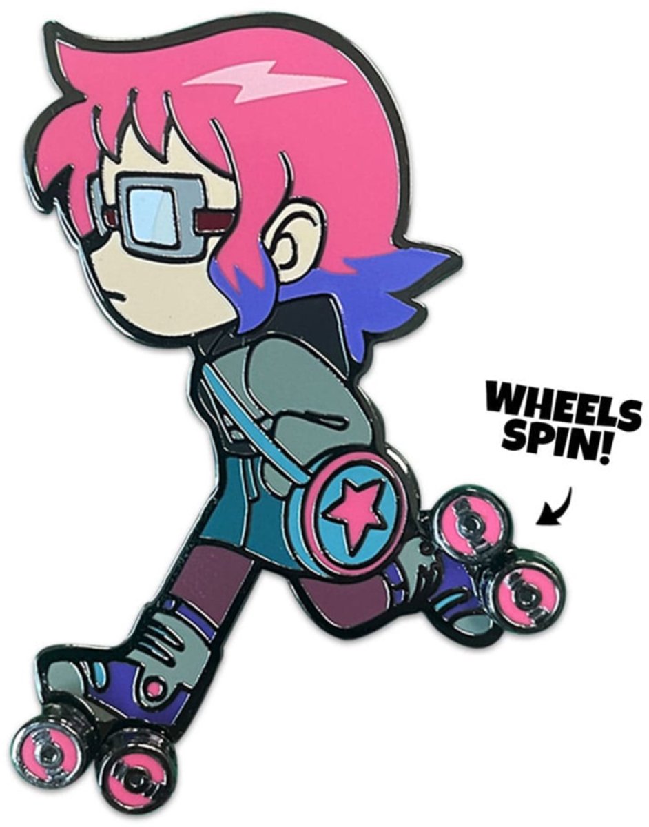 Youtooz Scott Pilgrim Pin Badge Ramona Skating 5 cm Pins & Brooches