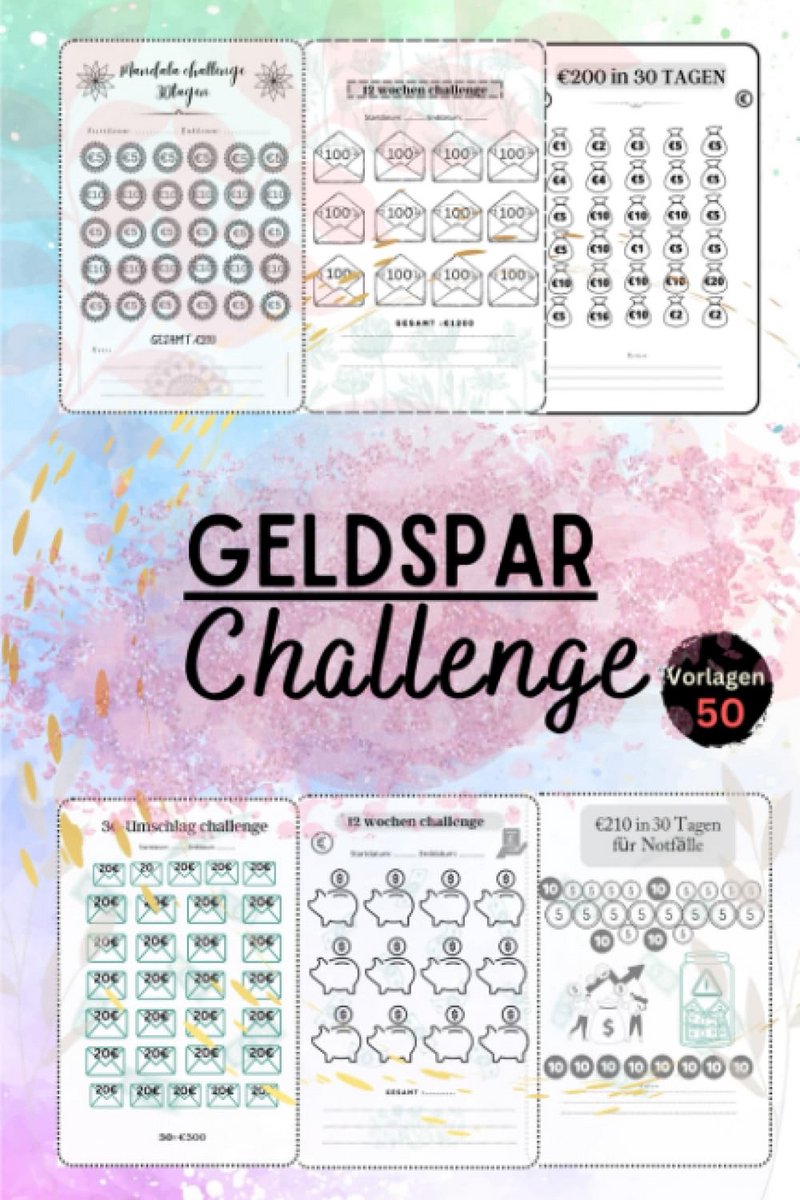 Budgetplanner met Spaaruitdagingen: 50 Templates voor Financiële Doelen