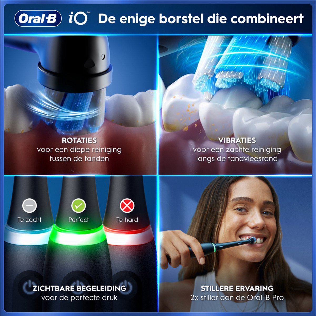 Oral-B iO 5 - Black & White - Elektrische Tandenborstels - Ontworpen Door Braun — afbeelding 7