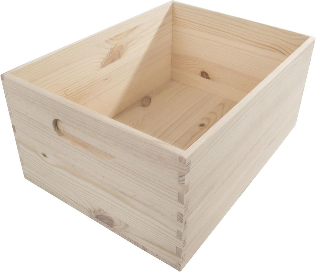 Houten Open Kratdoos Grenen Onbehandeld Decoratief Voor Hobby en Ambacht
