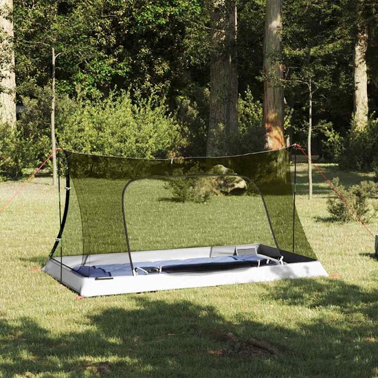 vidaXL - Binnentent - Zwart - 220 - x - 128 - x - 110 - cm - Gaas van Merkloos — afbeelding 5