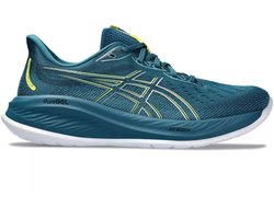 ASICS Gel-Cumulus 26 - Hardloopschoenen - Maat 46.5 - Evening Teal/Bright Yellow / Blauw Geel - Gel-Cumulus - Hardlopen - Heren Hardloopschoenen