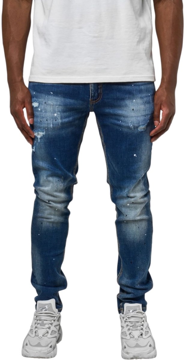 Amicci Heren Jeans Blauw AMJ1021/MID Harlan