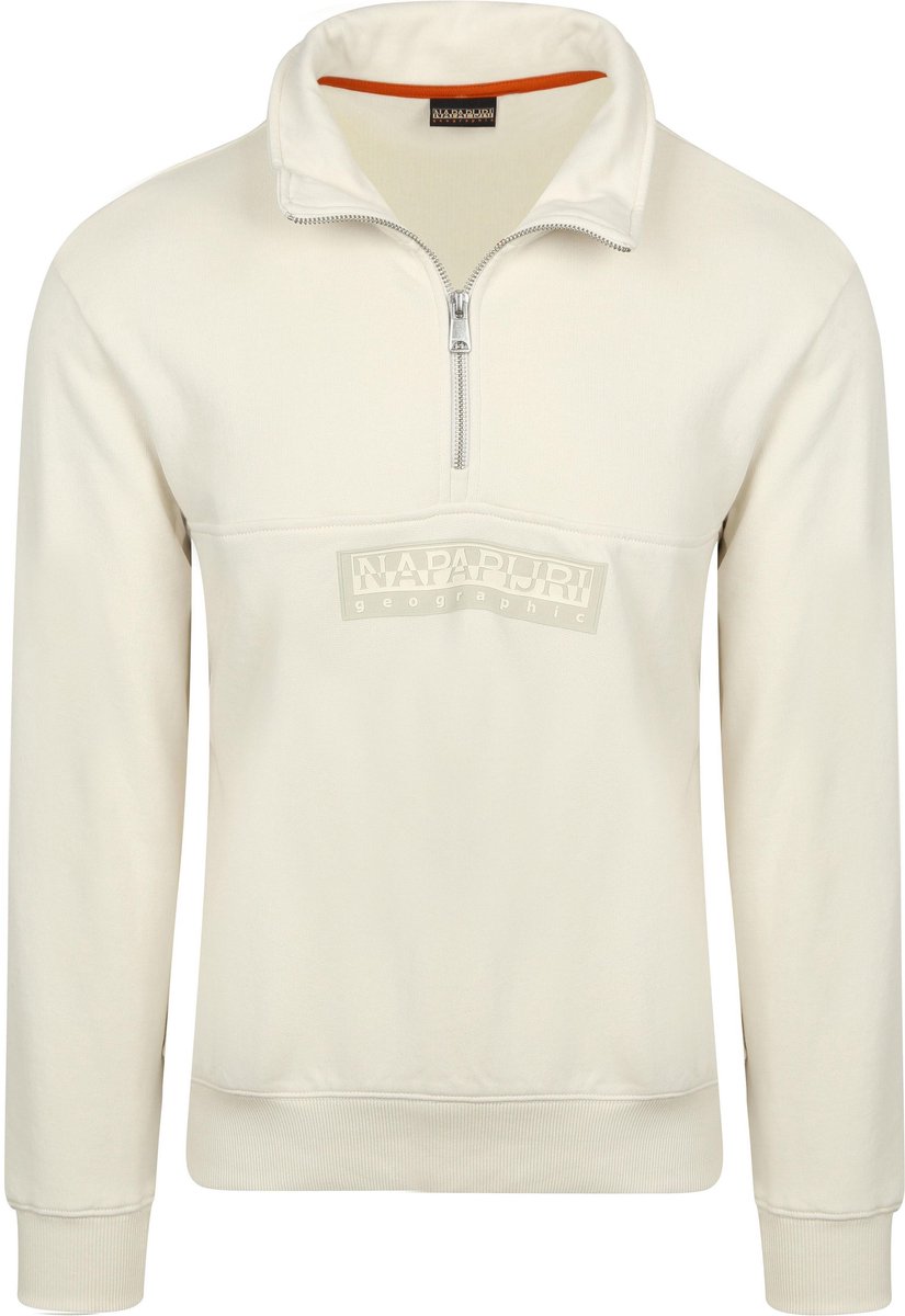 Napapijri Half-Zip Sweater Off – Heren Quarter zip Wit