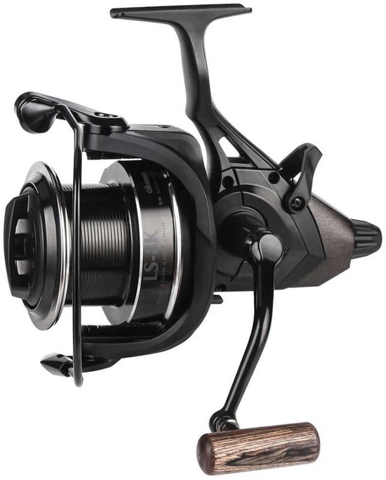 Okuma - LS-6K - Baitfeeder - Vrijloopmolen - Houten slingerknop van Okuma — afbeelding 4