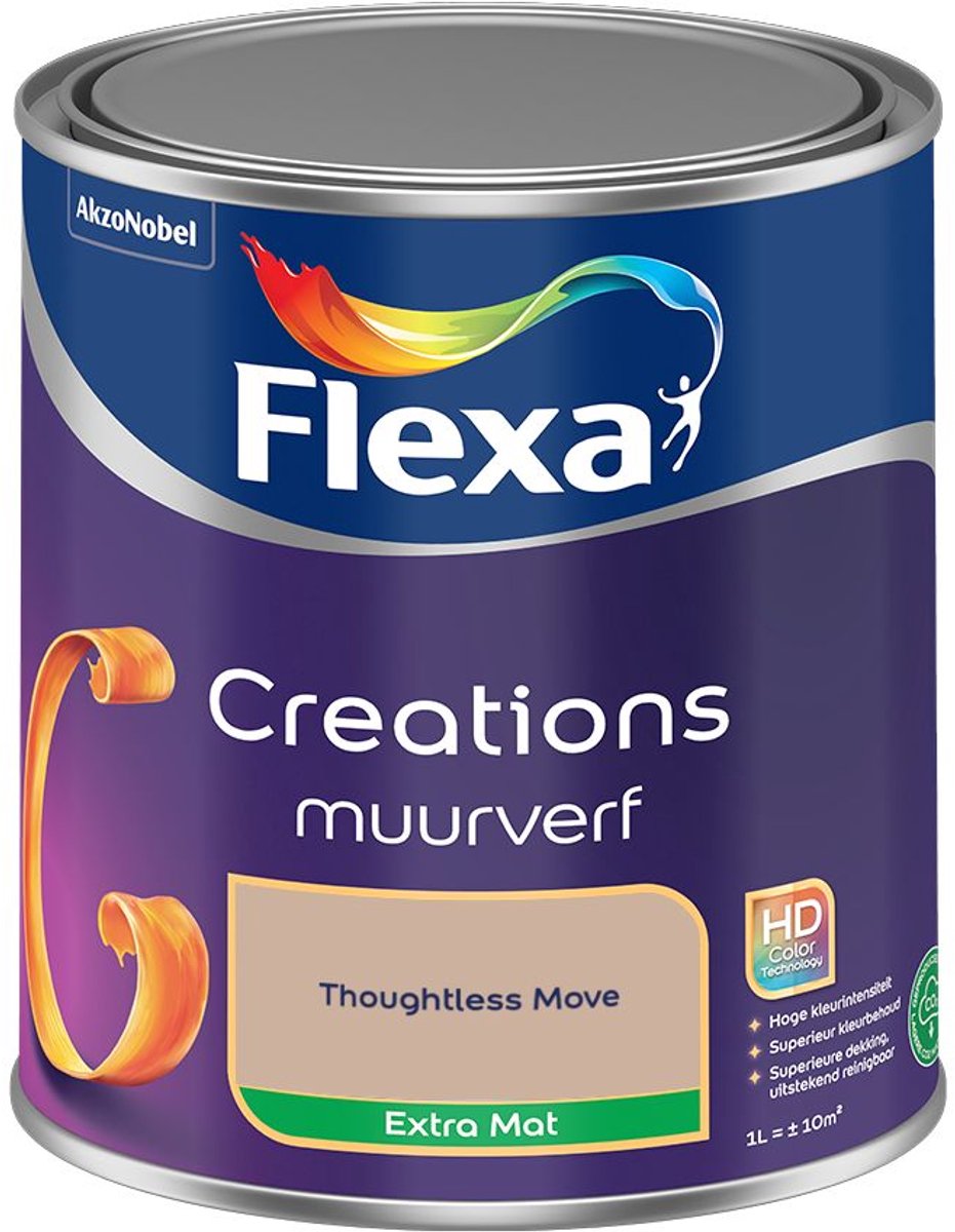 Flexa Creations Muurverf Extra Mat Thoughtless Move 1 L