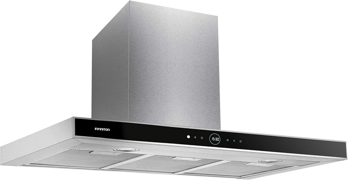 Afzuigkap RVS 90 cm met Afstandsbediening en Boost-modus