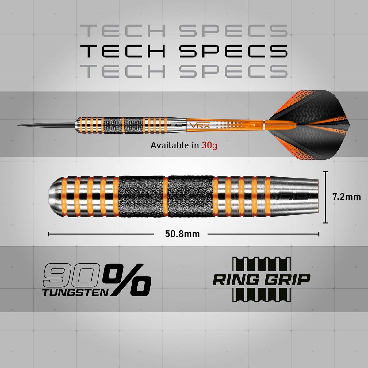 Tungsten Steeltip Darts Set (24-30g) Professioneel met Flights en Assen