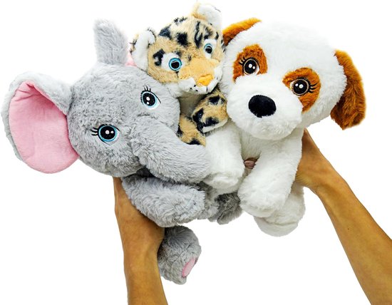 Zachte pluchen olifant - Knuffeldier - 25 cm - Pluizig en knuffelbaar speelgoed - Voor kinderen — afbeelding 3