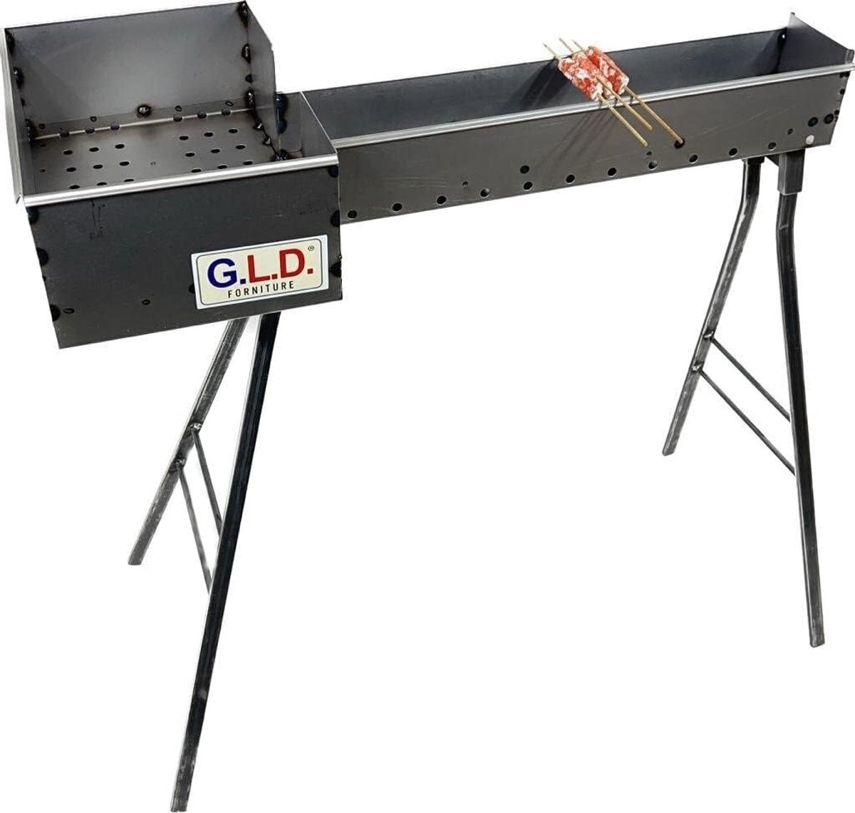 Grote Barbecue Oven van IJzer voor Roosteren 120 cm, Handgemaakt