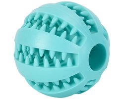 Oneay 1 stuk Hondenbijtballen, duurzaam, IQ-puzzelspeelgoed voor puppy's, kleine en grote honden, geschikt voor het reinigen van de tanden, kauwen, spelen en het geven van snoepjes - 7cm - Blauw