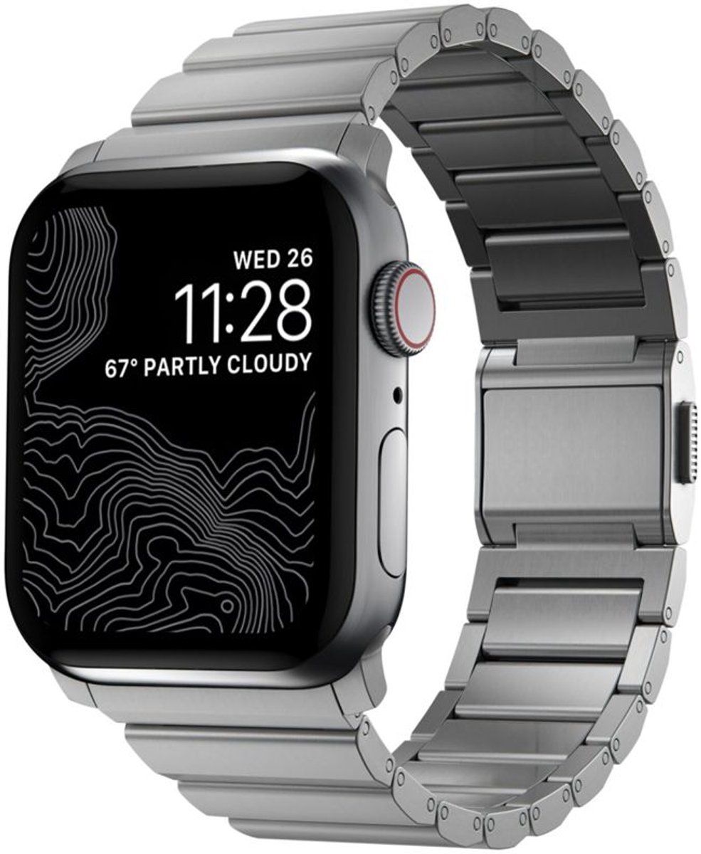 Nomad Strap Titanium V3 Apple Watch 42 / 44 / 45 / 49mm Natural