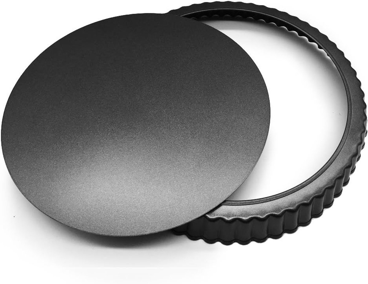 Ronde Taartvorm met Losse Bodem - Anti-aanbaklaag - Koolstofstaal - 30 cm