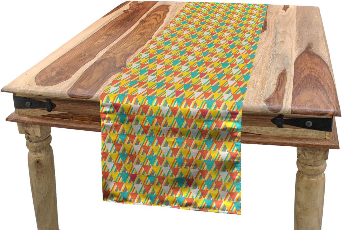Rechthoekige Tafelloper Anker Illustratie Zwart Wit 40 x 180 cm