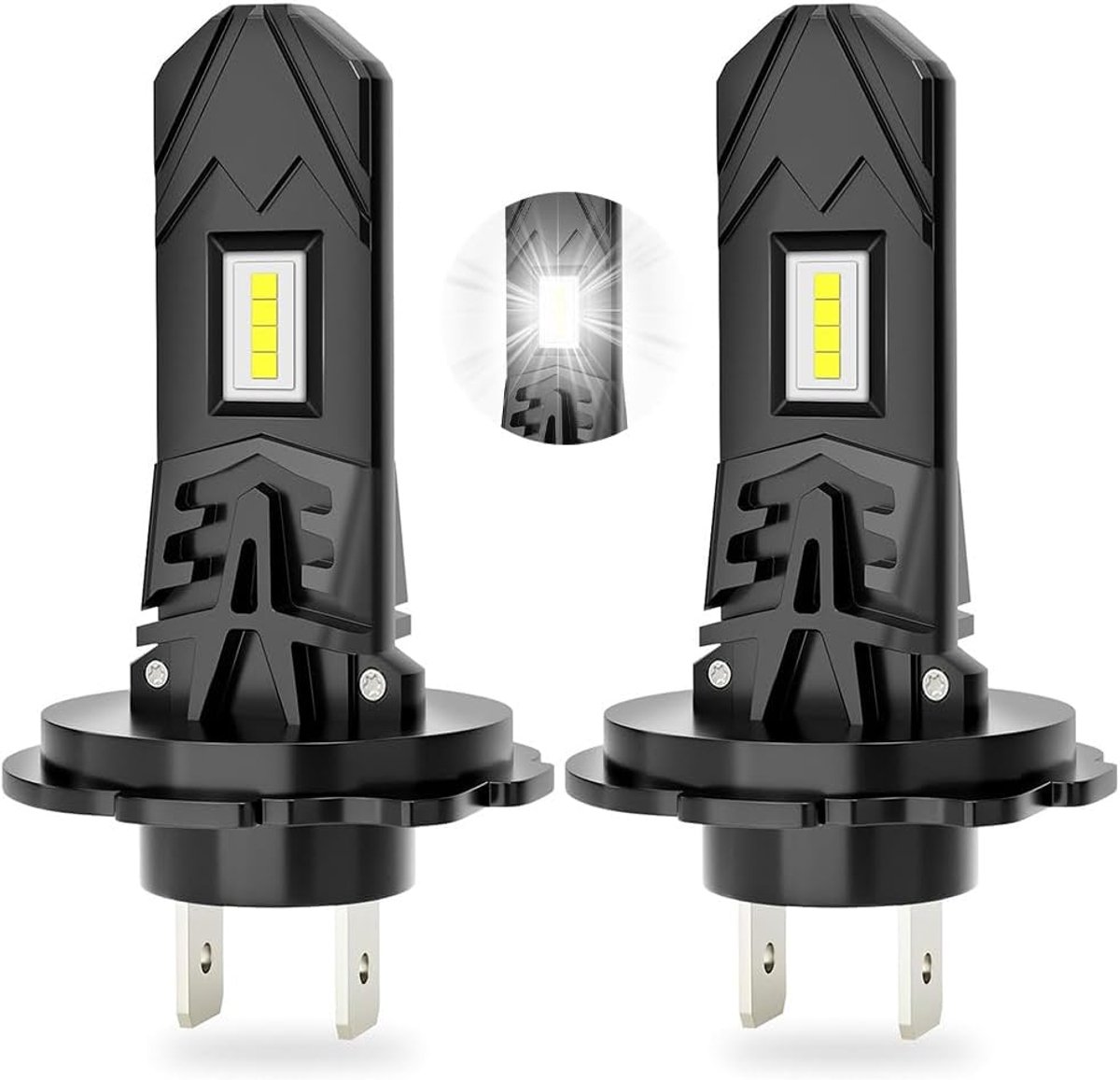 Krachtige H7 LED Lampen - 300% Helderder Dimlicht & Grootlicht Vervanging (6000K)