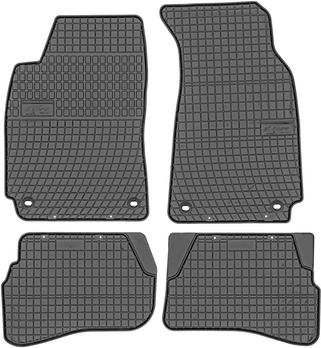 Frogum Volkswagen Passat B5 1996-2005 - Ovale Voorste Vloermatten met Bevestiging