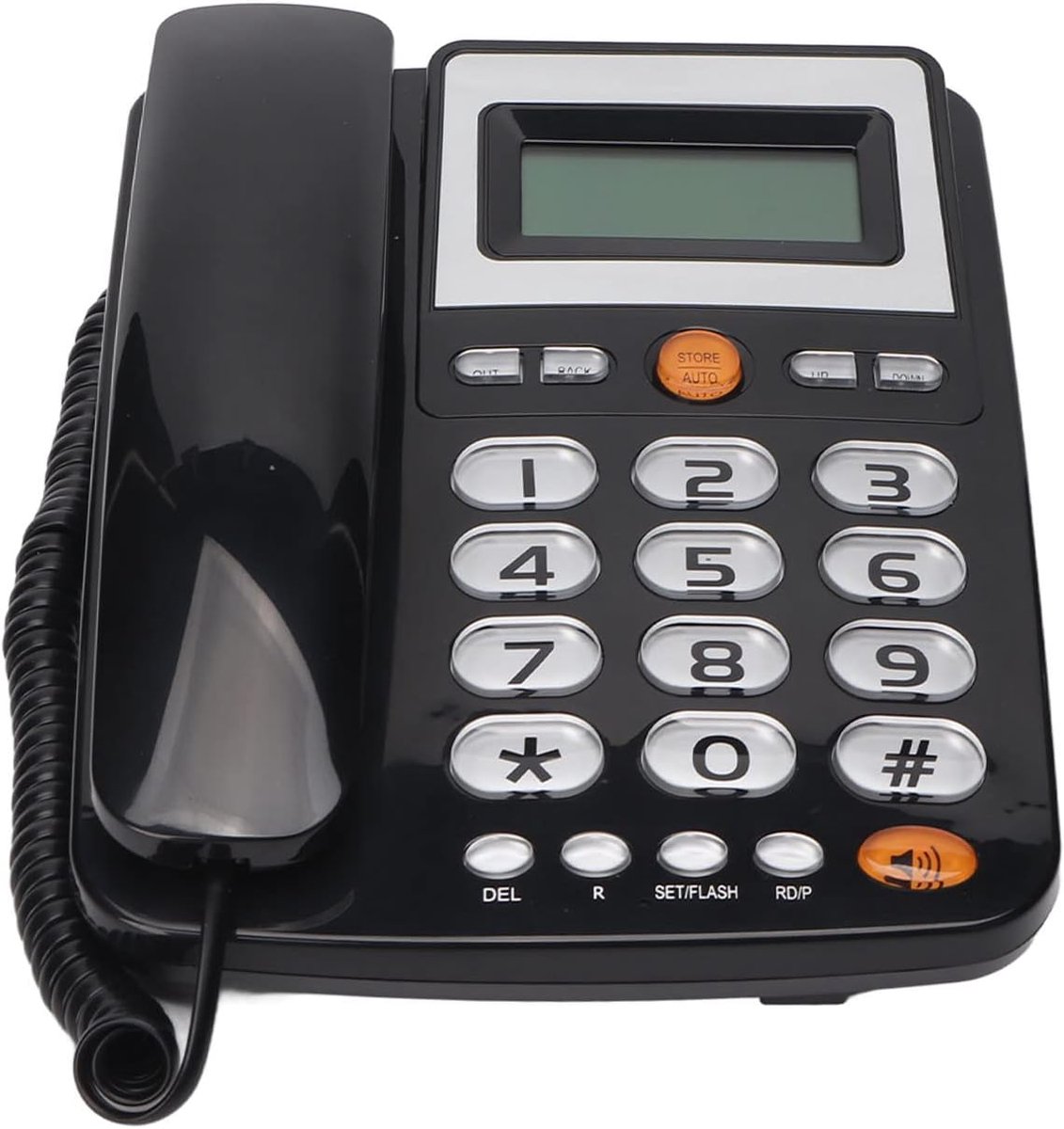 Vaste Telefoon met Grote Knoppen en Snoer - HD Geluid en Verlicht Display