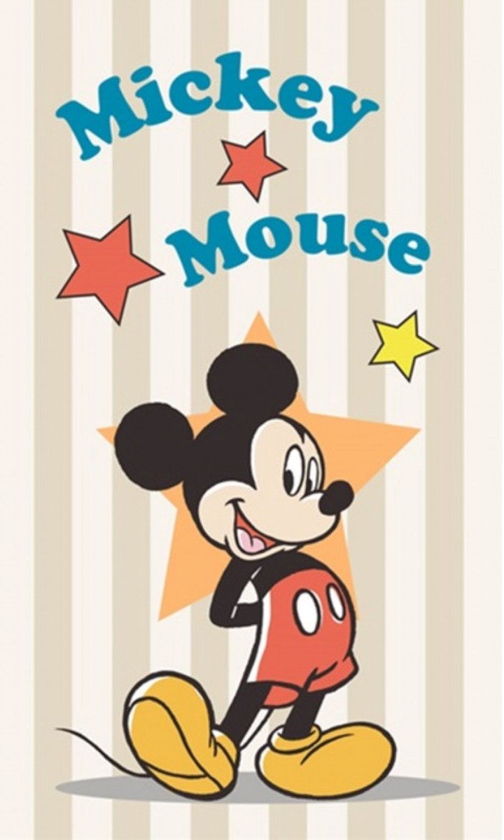 Disney Mickey Star handdoek, gezichtshanddoek, handdoek 30x50 cm