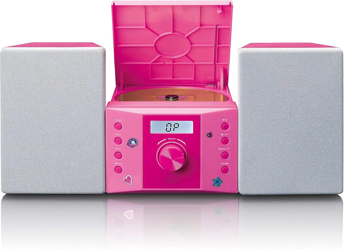 Compact Stereo Systeem met CD Speler en Stickers