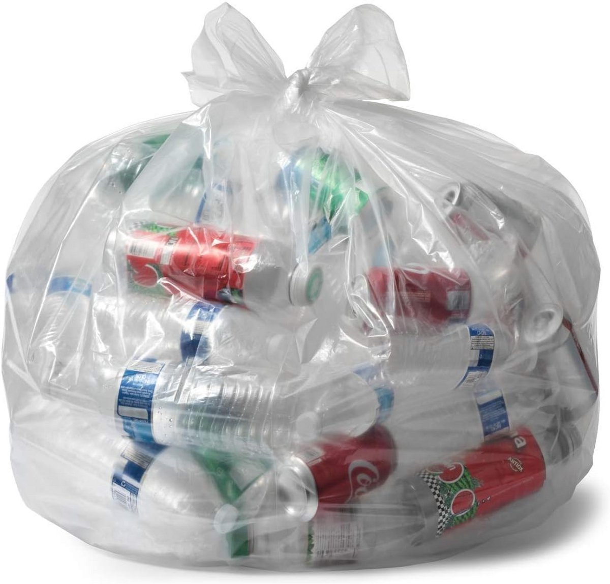 Transparante Vuilniszakken 45 Liter - Sterke Afvalzakken voor Industrie & Gemeenten (100 Stuks)