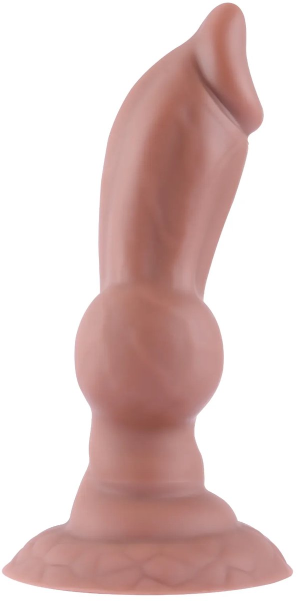 Dildo opzetstuk bruin 20cm Kliclok