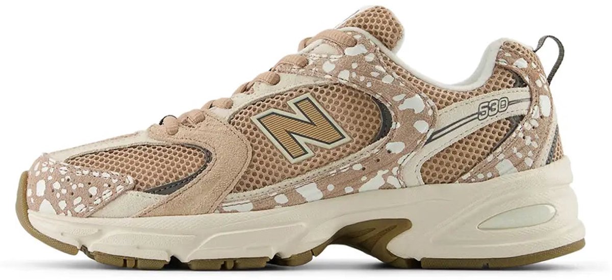 New Balance 530 Sneakers Unisex Flat Taupe Marineblauw