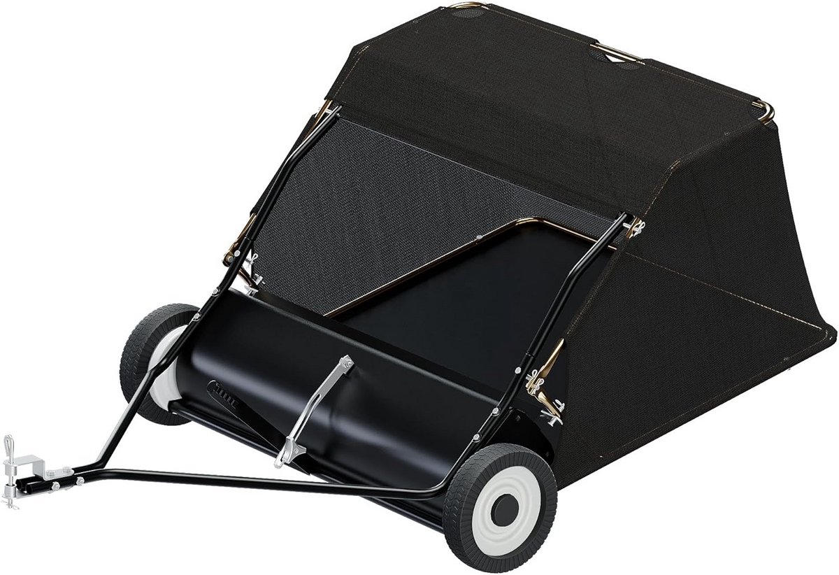 Gazonveger 105 cm breed met 365L opvangbak voor Zitmaaier en Tuinontracor