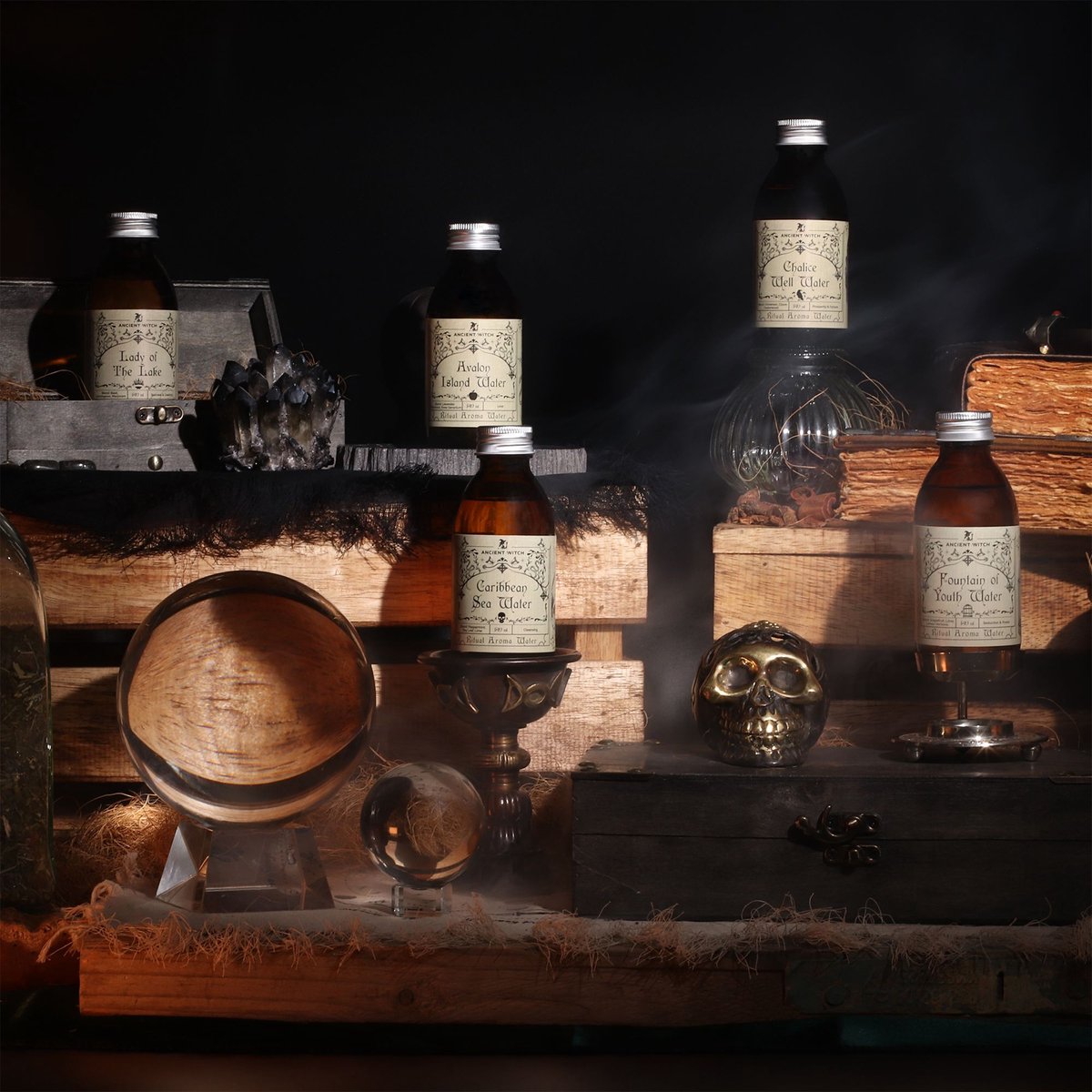 Ancient Wisdom - Geurbrander - Oud heksenritueel geuroliën met bergamot, roos, viooltje, vanille, hout - aromatherapie - geurstenen - potpourri - geurverspreider - geuren