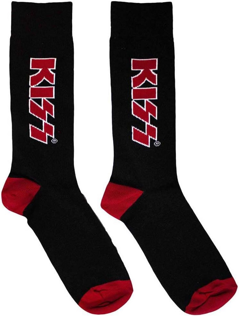 KISS Band Logo Enkelsokken Rood Unisex Katoen