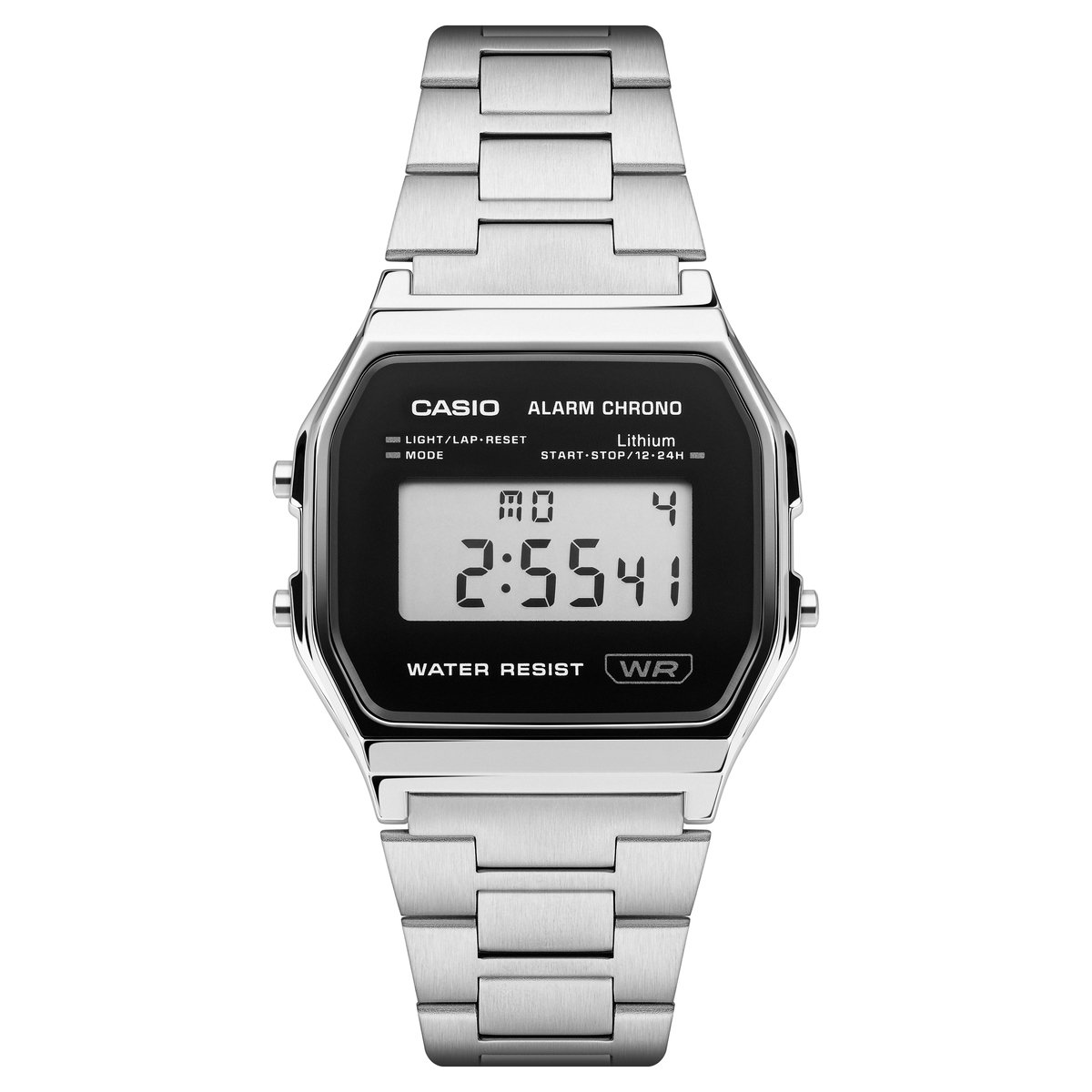 Casio Vintage A158WEA-1EF Dameshorloge 33,2 mm - Zilverkleurig
