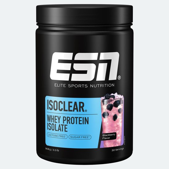 ESN ISOCLEAR Whey Isolate Proteine Poeder, Blackberry, 908 g, 30 Porties Heldere Wei Poeder - Lactosevrij Eiwitshake van Merkloos — afbeelding 2