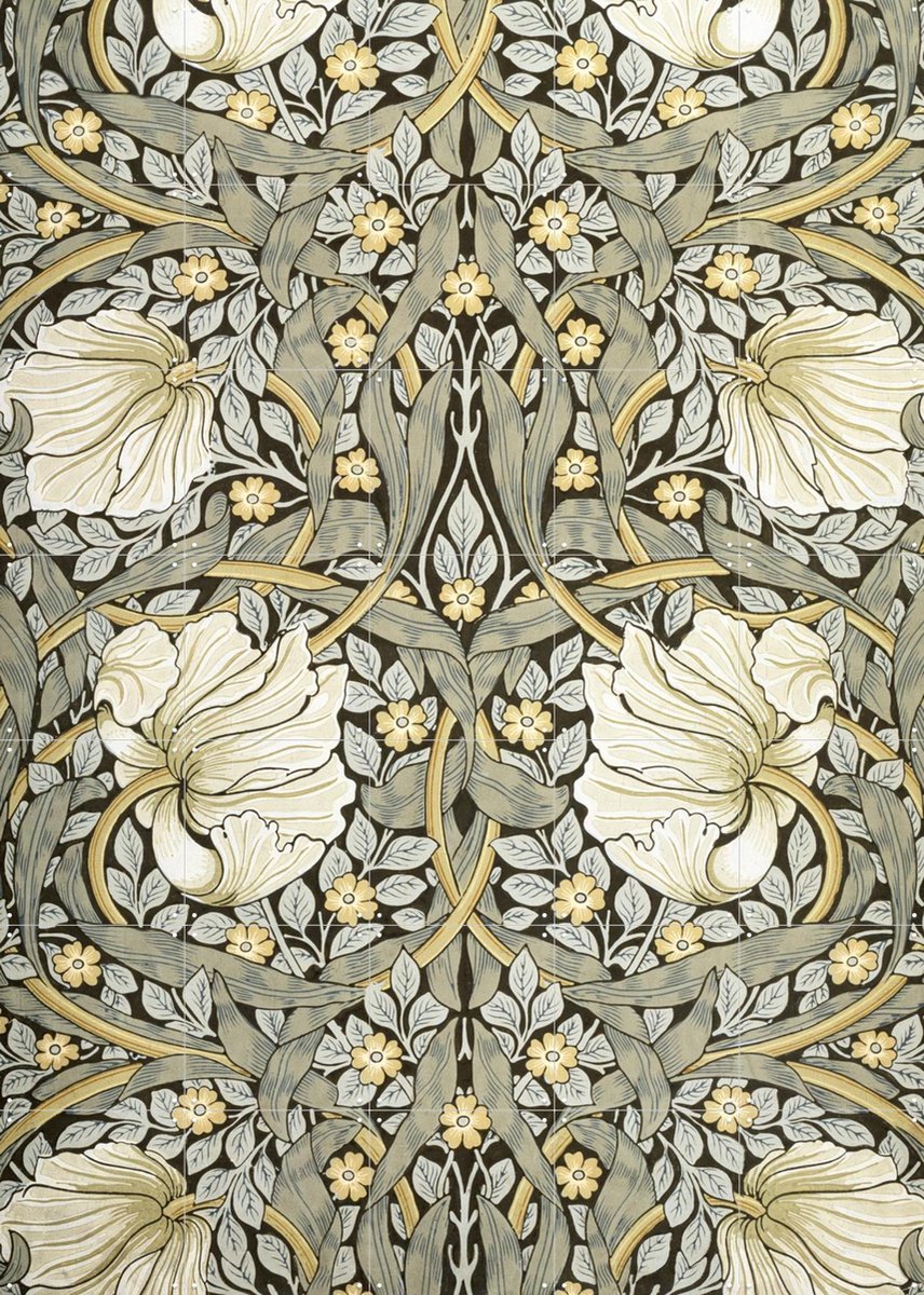 IXXI Pimpernel, William Morris & Victoria and Albert Museum - 100 x 140 cm - Gratis ophangtool - Grote wanddecoratie en posters - Klassiek