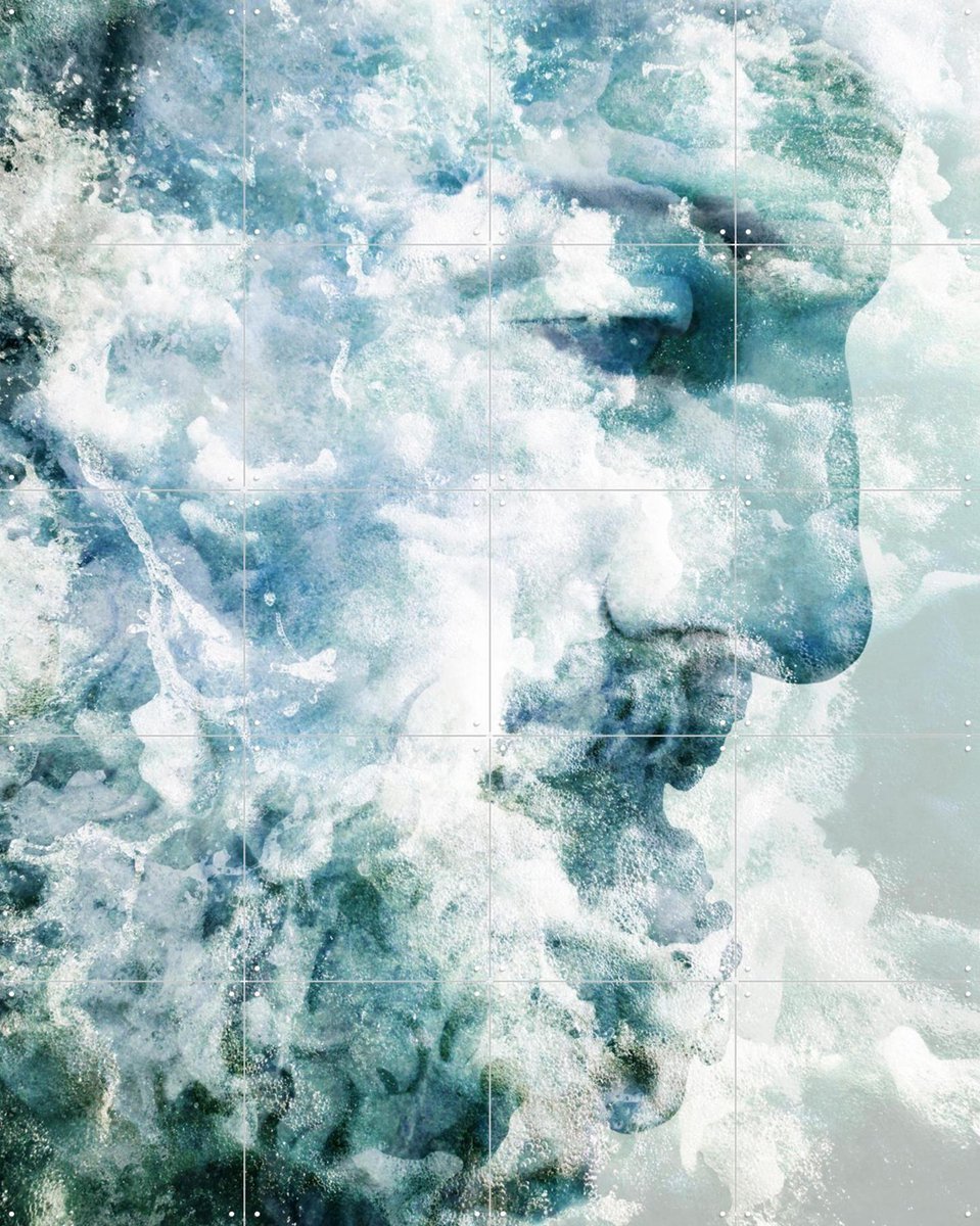 IXXI Seaman, Angelo Cerantola - 80 x 100 cm - Gratis ophangtool - Grote wanddecoratie en posters - Abstract, Digitale Kunst, Fotografie, Grafisch