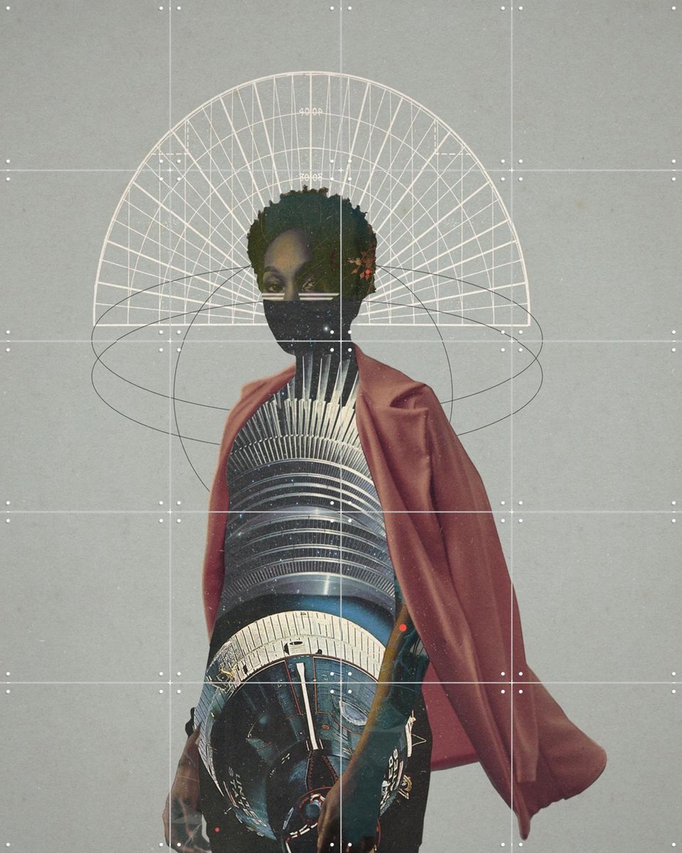 IXXI Warrior, Frank Moth - 80 x 100 cm - Gratis ophangtool - Grote wanddecoratie en posters - Digitale Kunst, Collage, Geometrische Kunst, Grafisch