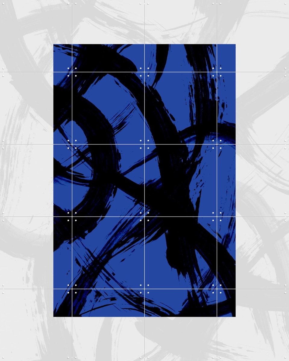 IXXI Abstract Brush Strokes 98Y, Mareike Böhmer - 80 x 100 cm - Gratis ophangtool - Grote wanddecoratie en posters - Kwaststreken, Grafisch Ontwerp