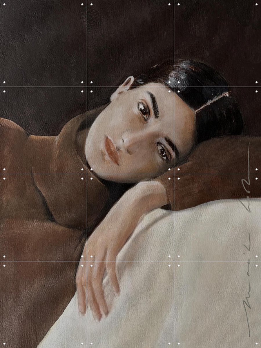IXXI Dreamer, Maaike Koster & My Deer Art Shop - 60 x 80 cm - Gratis ophangtool - Grote wanddecoratie en posters - Olieverf, Realisme, Slaapkamer
