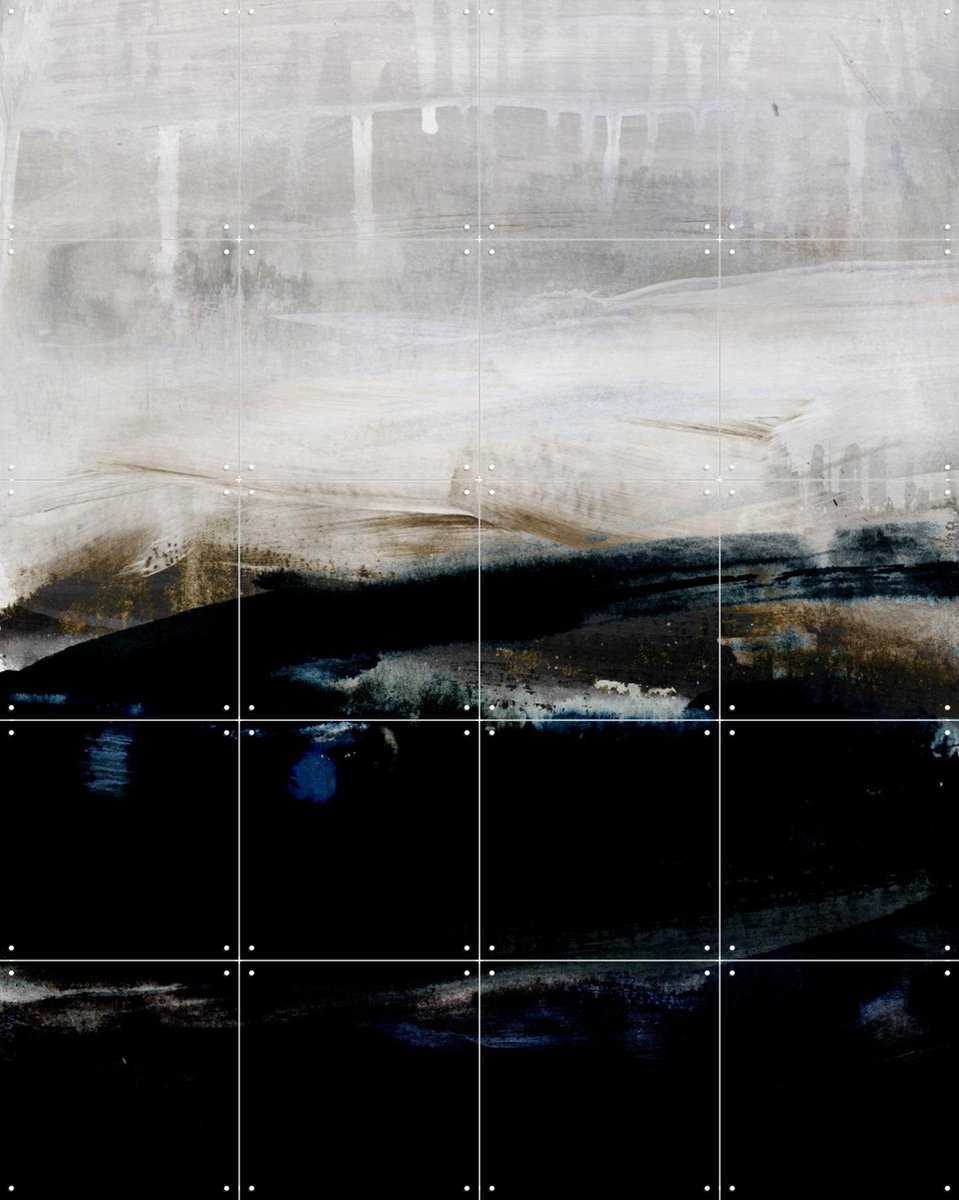 IXXI Watercolors 39X, Mareike Böhmer - 80 x 100 cm - Gratis ophangtool - Grote wanddecoratie en posters - Minimalisme, Abstract, Kwaststreken