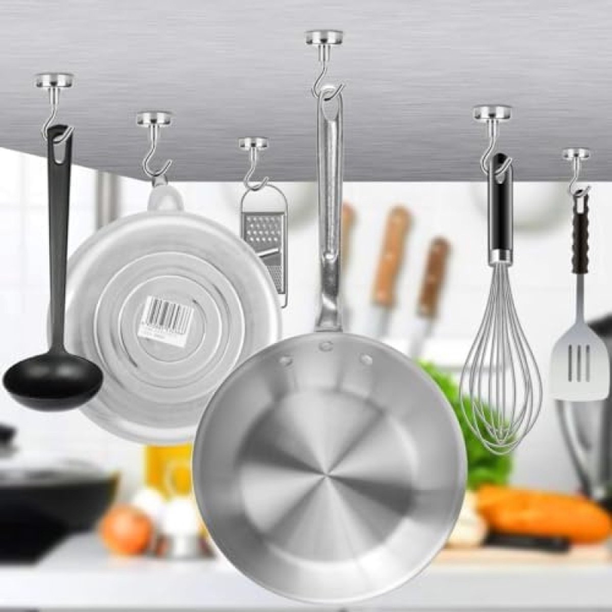 Set van 10 sterke magnetische haken voor binnen en buiten
