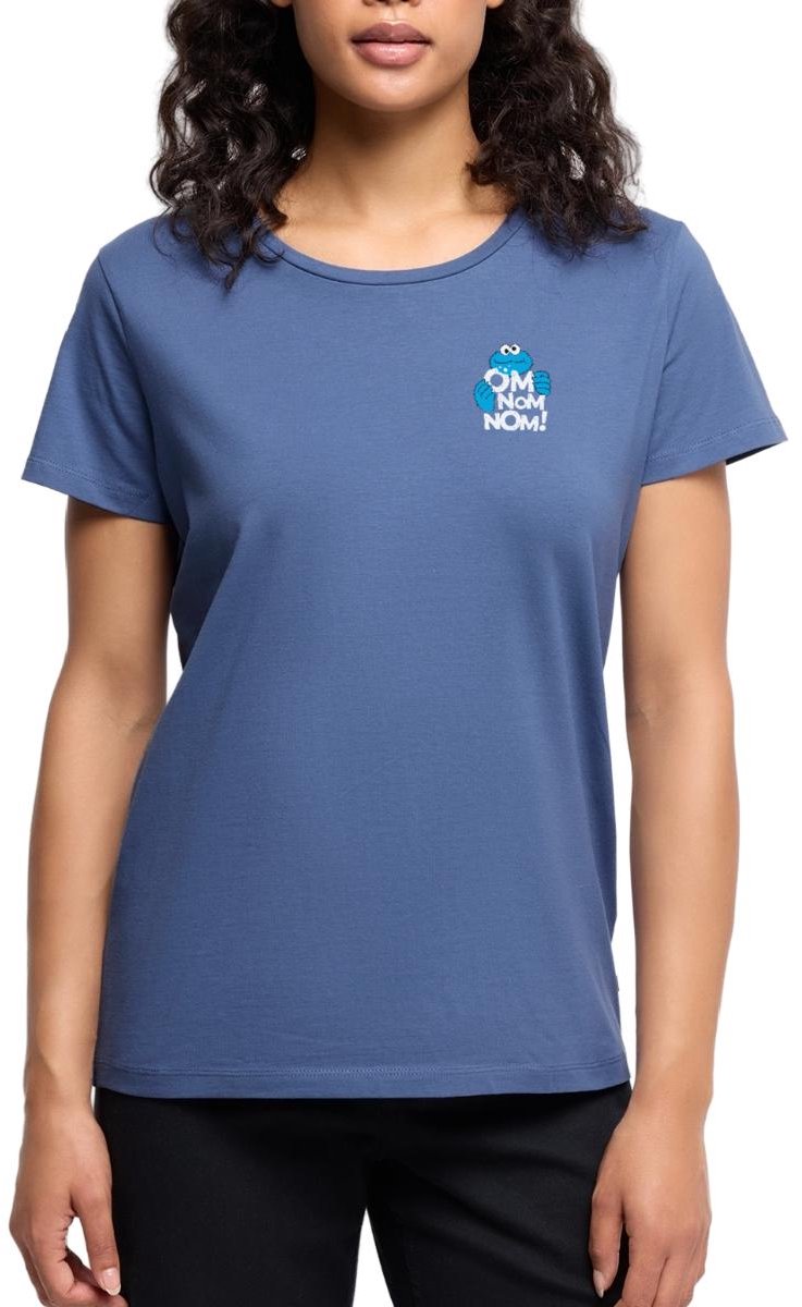 Sesamstraat Koekiemonster Om Nom Nom Premium T Shirt Dames