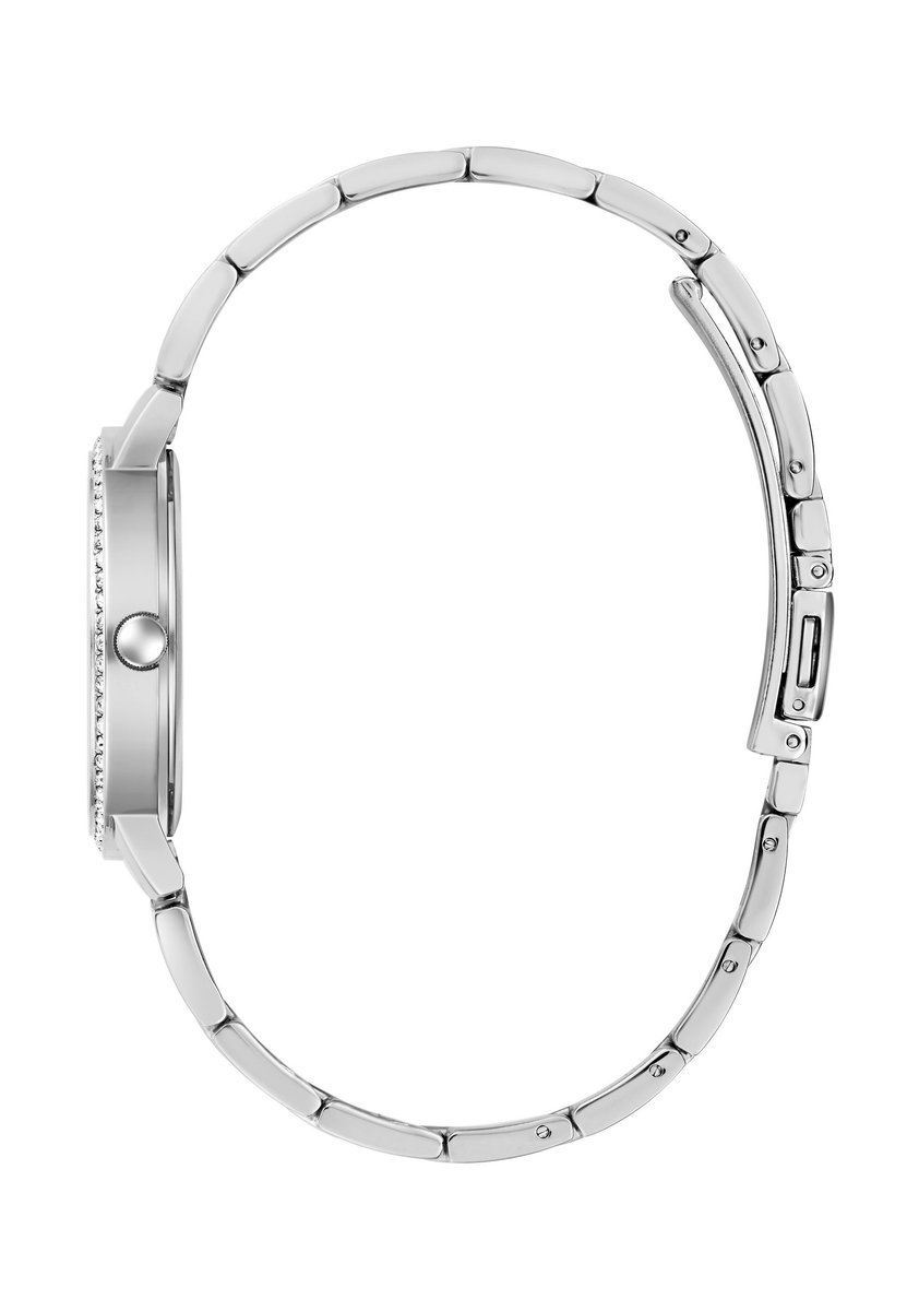 Guess Spiral Quartz Analoog Horloge Tweekleurig Case: 100% Recycled Steel | Armband: 100% Recycled Steel 34 mm U1405L1M, U1405L3M