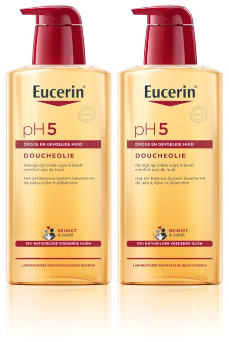 Eucerin pH5 Doucheolie - Shower Oil - 400 ml - Voordeelverpakking - Bundel van 2