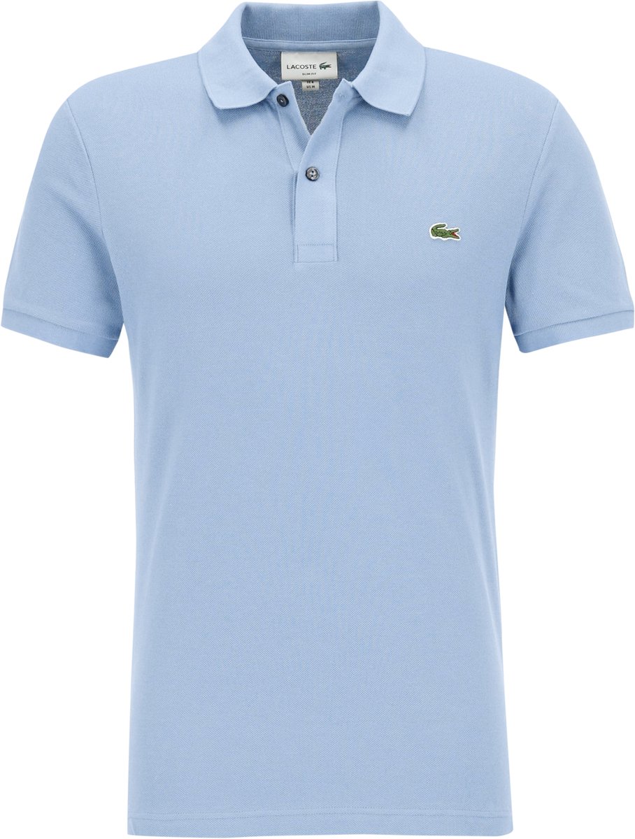 Lacoste Slim Fit polo licht blauwgrijs