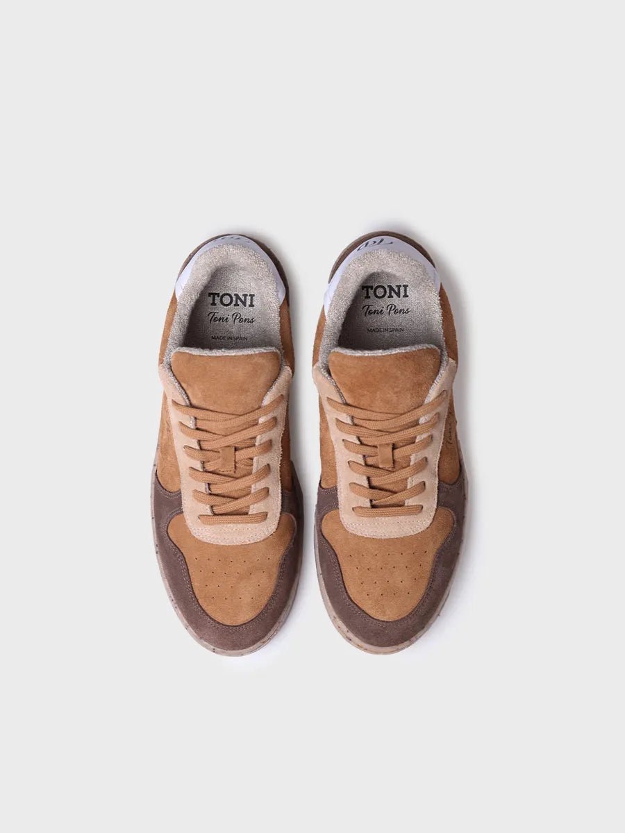 Herensneaker van suède en leer | DANIEL