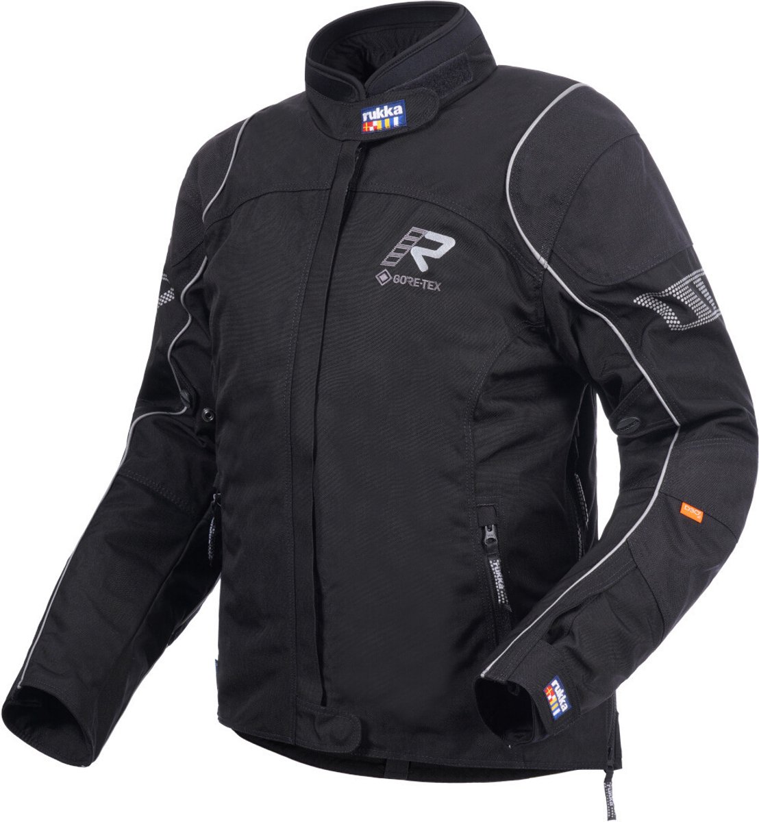 Rukka Traverina Dames Zwart Zilver Textiele Motorjas - Jas