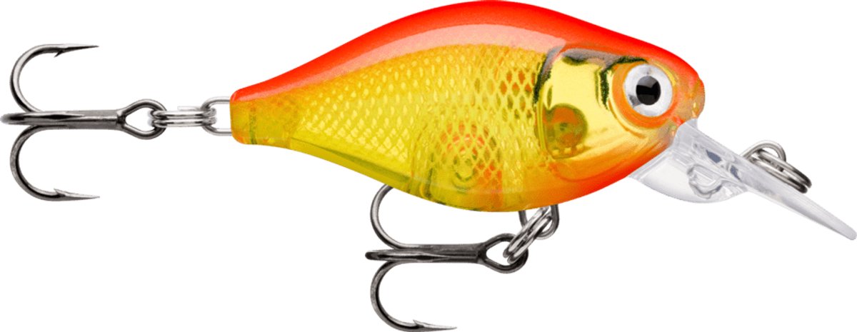 Rapala X-light Crank Mid Runner | 3.5cm | 4g Gold Fluorescent Red 3.5cm Gold Fluorescent Red