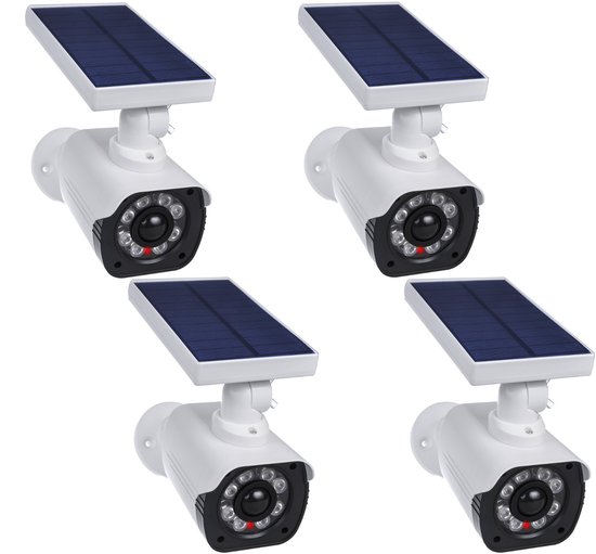 Lot de 4 caméras factices avec clignotant énergie solaire LED IP66 — free download